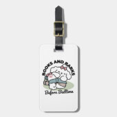 Before Bedtime with My Pup – Book and Dog Lover ラゲッジタグ (正面縦)