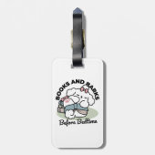 Before Bedtime with My Pup – Book and Dog Lover  ラゲッジタグ (裏面縦)