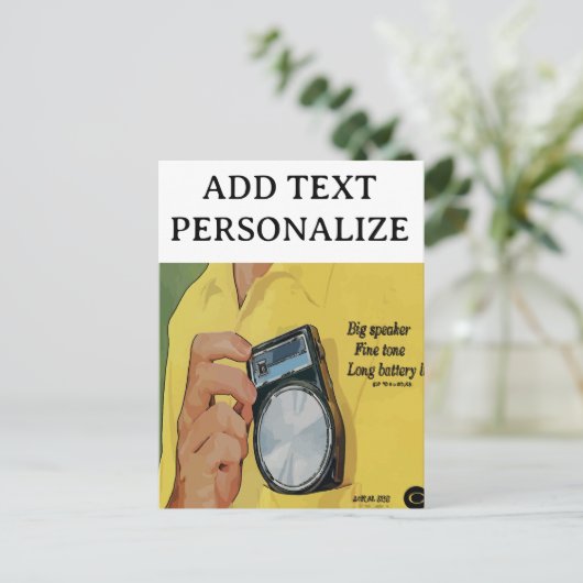 Before Cell Phone, Transistor Radios ポストカード (スタンド正面)