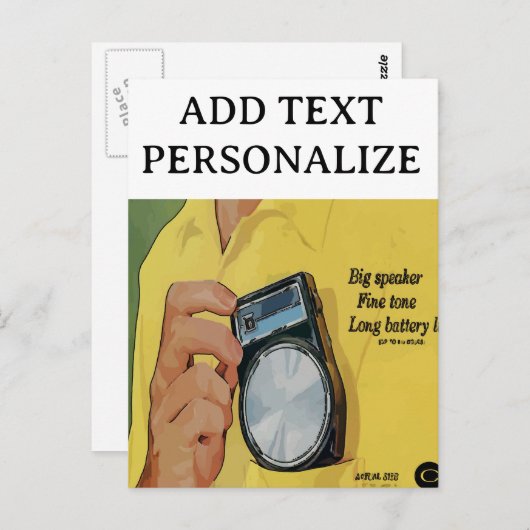 Before Cell Phone, Transistor Radios ポストカード (正面/裏面)