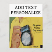 Before Cell Phone, Transistor Radios ポストカード (正面)