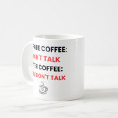 Before Coffee Don't Talk - Funny Sarcastic   コーヒーマグカップ (正面左)