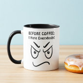 Before Coffee vs. After Coffee Introvert Fuel Mug マグカップ
