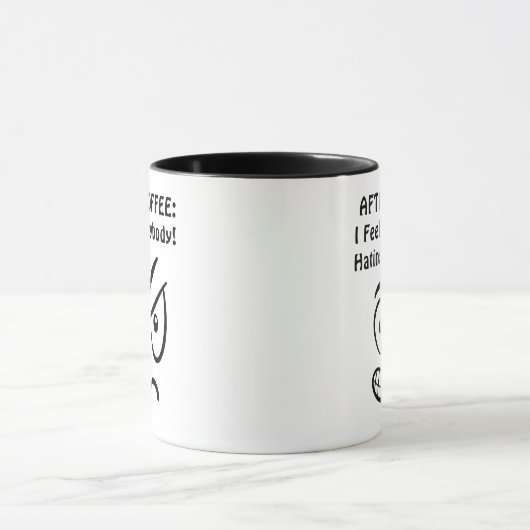 Before Coffee vs. After Coffee Introvert Fuel Mug マグカップ (中央)