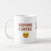 Before During After Coffee Mood Vector Art コーヒーマグカップ (左)