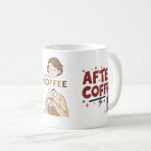 Before During After Coffee Mood Vector Art コーヒーマグカップ (正面右)