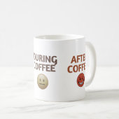 Before During After Coffee Mood Vector Art コーヒーマグカップ (正面右)