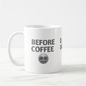 Before During After Coffee Mood Vector Art コーヒーマグカップ (左)