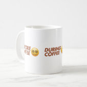 Before During After Coffee Mood Vector Art コーヒーマグカップ (正面左)