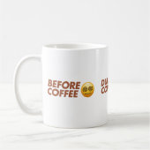 Before During After Coffee Mood Vector Art コーヒーマグカップ (左)