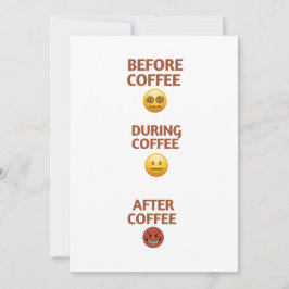 Before During After Coffee Mood Vector Art シーズンカード