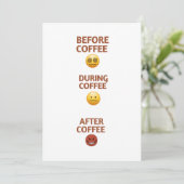 Before During After Coffee Mood Vector Art シーズンカード (スタンド正面)