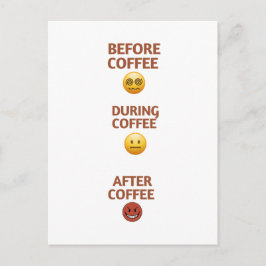 Before During After Coffee Mood Vector Art ポストカード