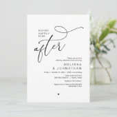 Before Happily Ever After Modern Rehearsal Dinner 招待状 (スタンド正面)