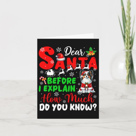 Before I Explain How Much You Know Xmas Papillon O カード (正面)