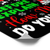 Before I Explain How Much You Know Xmas Papillon O ポスター (角)