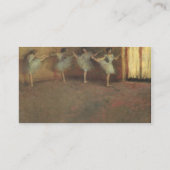 Before the Ballet (詳細)by Edgar Degas 名刺 (裏面)
