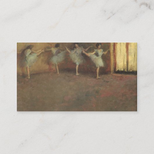 Before the Ballet (詳細)by Edgar Degas 名刺 (裏面)