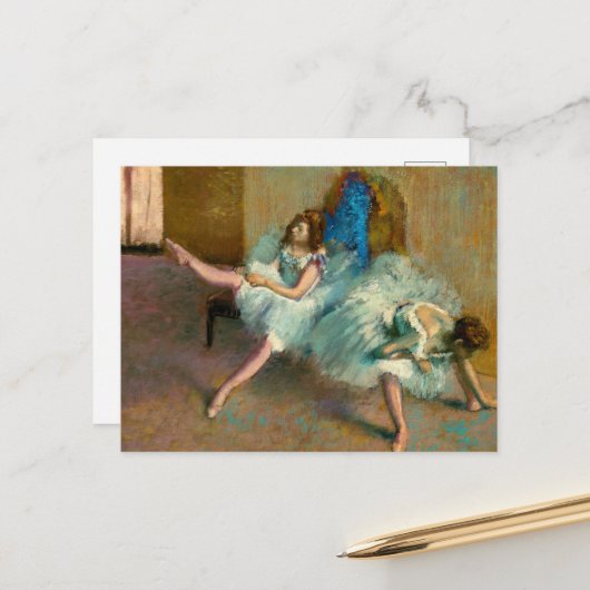 Before the Ballet by Edgar Degas ポストカード (正面/裏面インサイチュ)
