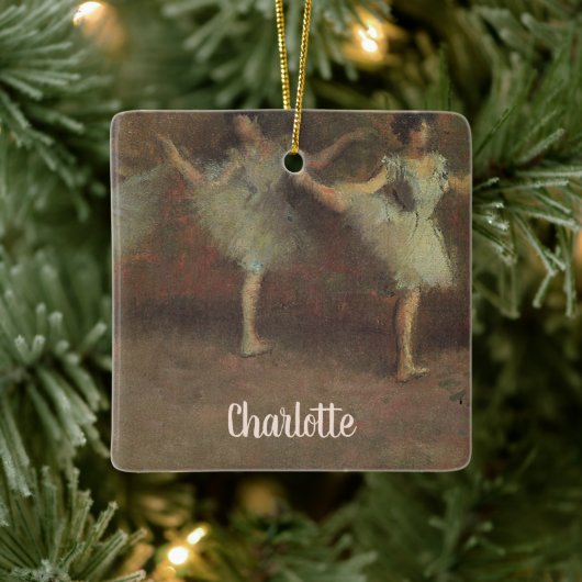 Before the Ballet by Edgar Degas,ヴィンテージファインアート セラミックオーナメント (ツリー)