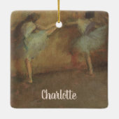 Before the Ballet by Edgar Degas,ヴィンテージファインアート セラミックオーナメント (裏面)