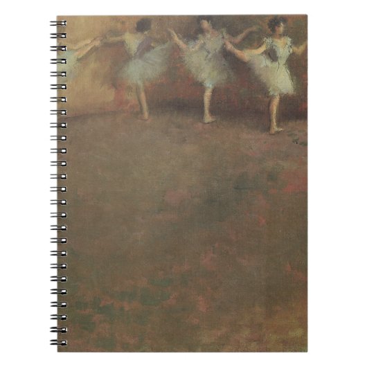 Before the Ballet by Edgar Degas,ヴィンテージファインアート ノートブック (正面)