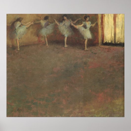 Before the Ballet by Edgar Degas,ヴィンテージファインアート ポスター (正面)