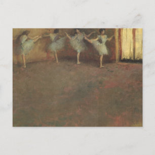 Before the Ballet by Edgar Degas,ヴィンテージファインアート ポストカード