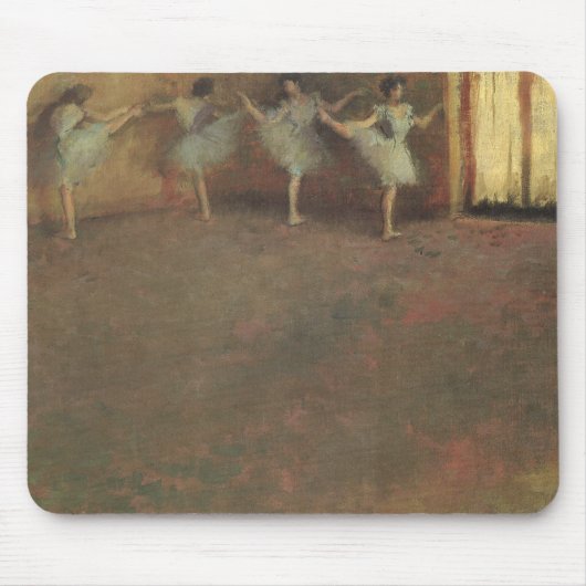 Before the Ballet by Edgar Degas,ヴィンテージファインアート マウスパッド (正面)