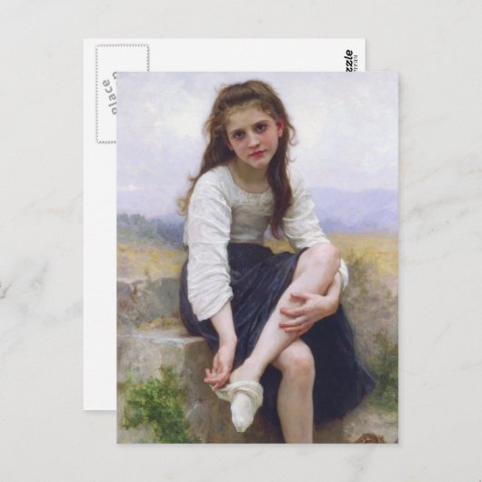 Before The Bath by William Bougerau ポストカード (正面/裏面)