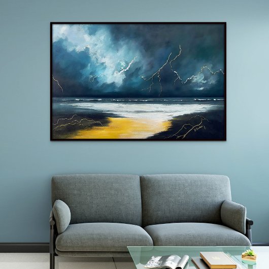Before The Storm – Abstract Seascape ポスター