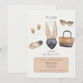 Before They Do ウェディング プールパーティ 招待状 (正面/裏面)