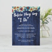 Before They Say I Do ラスティックウッド リハーサルディナー 招待状 (スタンド正面)