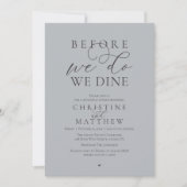 Before we do, we dine, Classy Rehearsal Dinner 招待状 (正面)