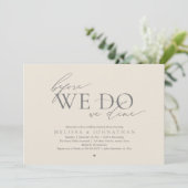 Before We Do, We Dine, Wedding Rehearsal Dinner 招待状 (スタンド正面)