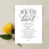 "Before we tie the knot", Wedding Rehearsal Dinner 招待状