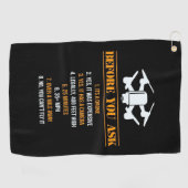 Before You 頼 Droneパイロット ゴルフタオル (横)