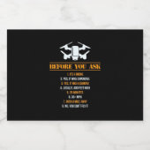 Before You 頼 Droneパイロット スパークリングワインラベル (シングルラベル)