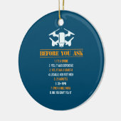 Before You 頼 Droneパイロット セラミックオーナメント (左)