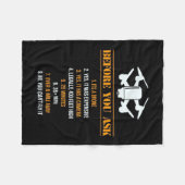 Before You 頼 Droneパイロット フリースブランケット (正面(横))