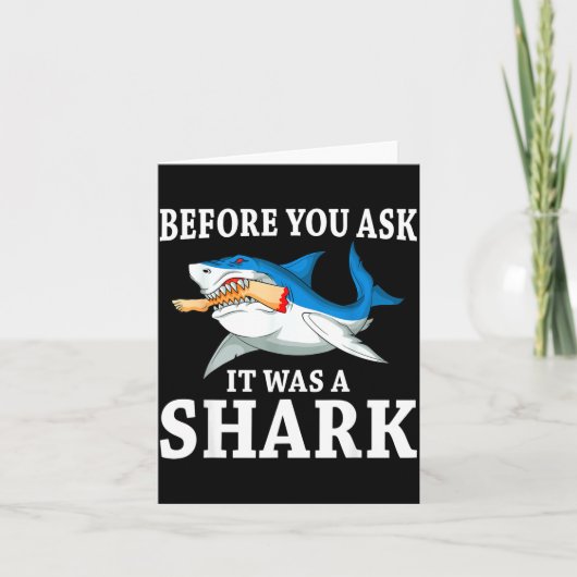 Before You Ask It Was A Shark Leg Amputee Amputati カード (正面)