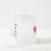 Before You Pray, Believe! Motivational Mug.  フロストグラスマグカップ (正面左)