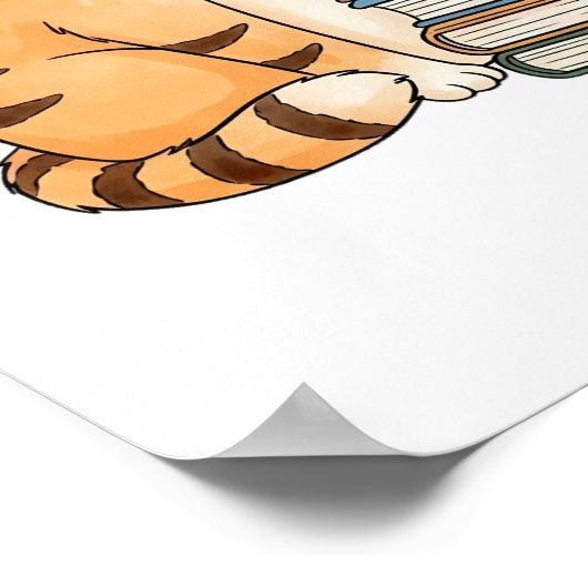 Before You Speak Be Kind | Motivational Cat Quote ポスター (角)