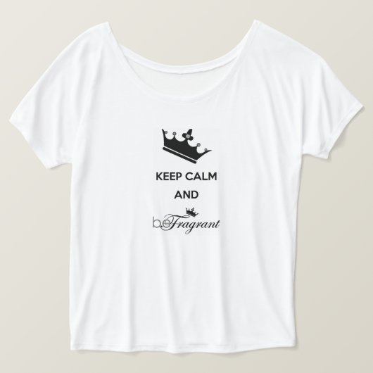 beFragrant女性のBella FlowyのシンプルのTシャツ Tシャツ (デザイン正面)