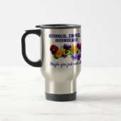 befuddled tweak pansies mug トラベルマグ (左)