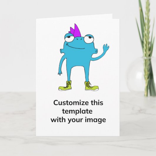 BeFunky垂直グリーティングカード カード (正面)