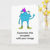 BeFunky垂直グリーティングカード カード (黄色い花)