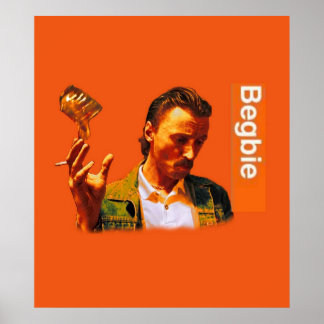 Begbieがトラインスピオットからビールシーンをグラスで投げる ポスター