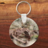 Beggars Bridge, Glaisdale - Watercolour Art キーホルダー (正面)