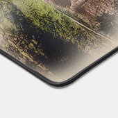 Beggars Bridge, Glaisdale - Watercolour Art デスクマット (コーナー)